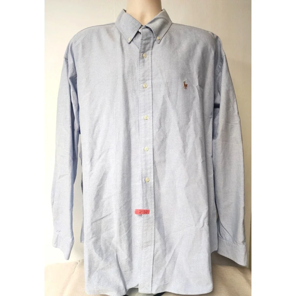 Ralph Lauren Blake Men's‎ Oxford  Shirt Flesh Pony Button Down  XXL